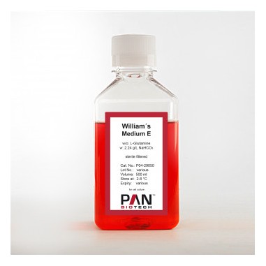 William's Medium E, w: L-Glutamine, w: 2.24 g/L NaHCO3